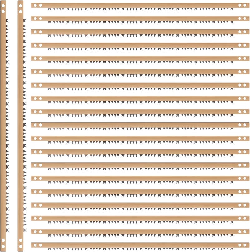 Yaocom 20 Pcs Bow Saw Blade 24 Inch Steel Blade for Tree Cutting Replacement for Quick Work of Wet Wood Green Wood Gardening Log Branches Cutter - Image 1